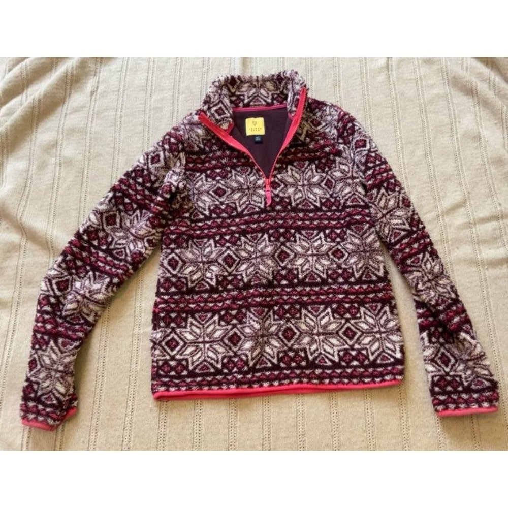 Prince and Fox snowflak Zip up Fleece